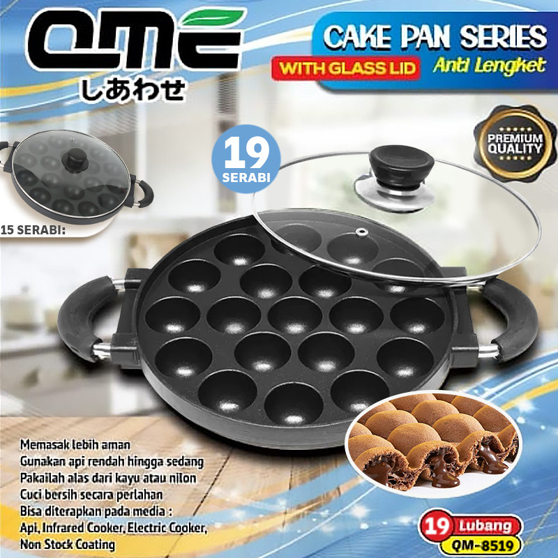 QME Cetakan 15 Lubang takoyaki/Cetakan takoyaki 19 lubang