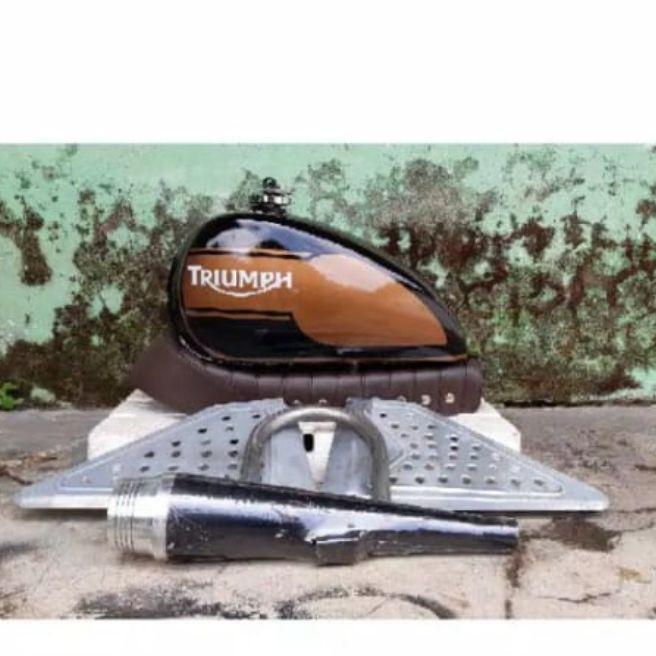 Paket Tangki motor [GM] Paket Japstyle Bobber Scrambler Motor Custom MOTOR CUSTOM