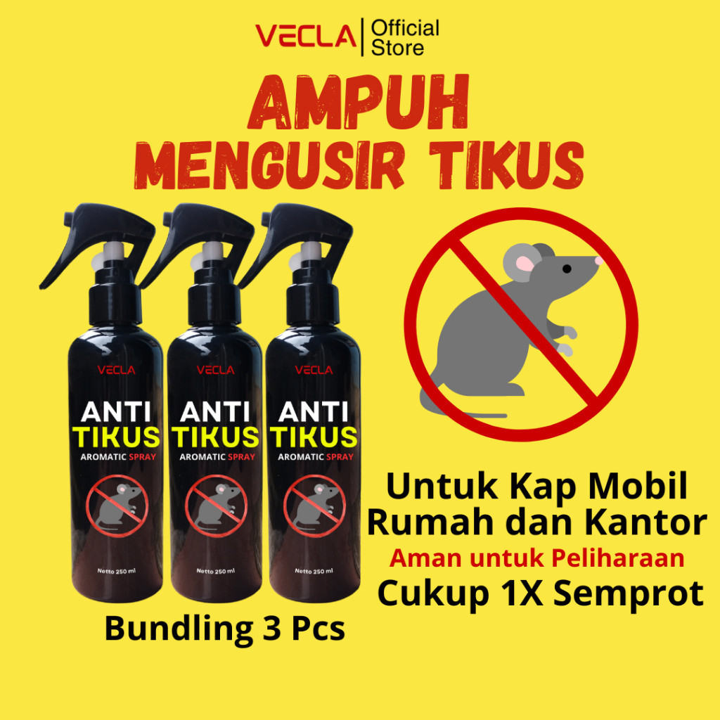 PROMO - Dapat 3 VECLA Pengusir Tikus Aromatic Spray by HJ