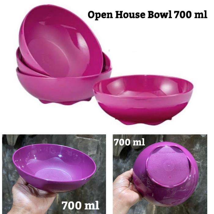 Small Cresendo Plate, Bowl OH Tupperware (Mangkok) - Ungu - 700 ml