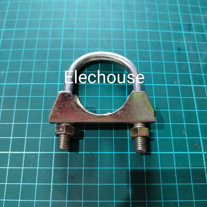 klem antena Ubolt U bolt pipa 11/2inch 11/2in 1 1/2 in inch breket antenna BEST