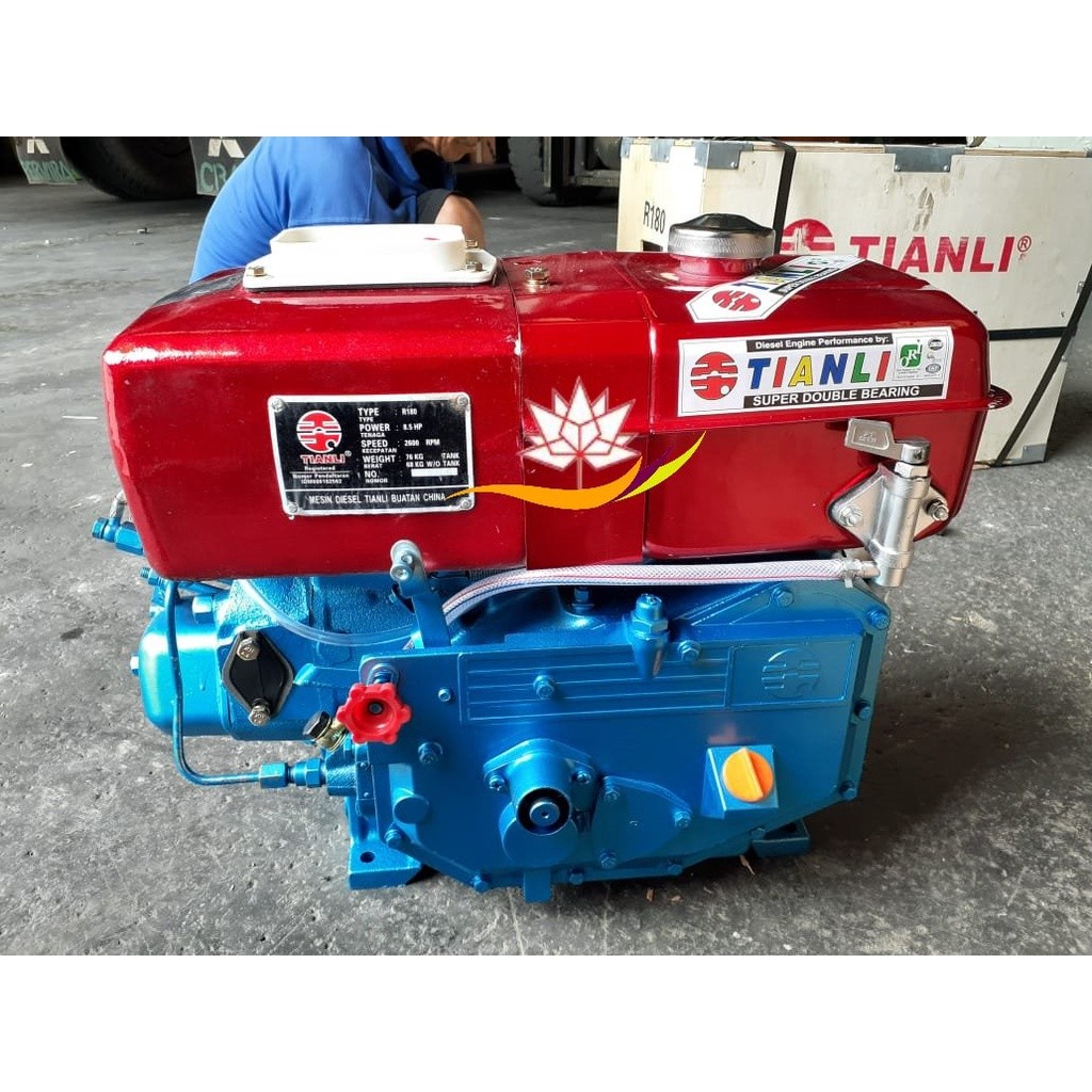 Mesin Diesel 8PK 8 PK 8HP 8 HP R180 TIANLI (Tanpa Tanki) Mesin Jepang garansi lifetime