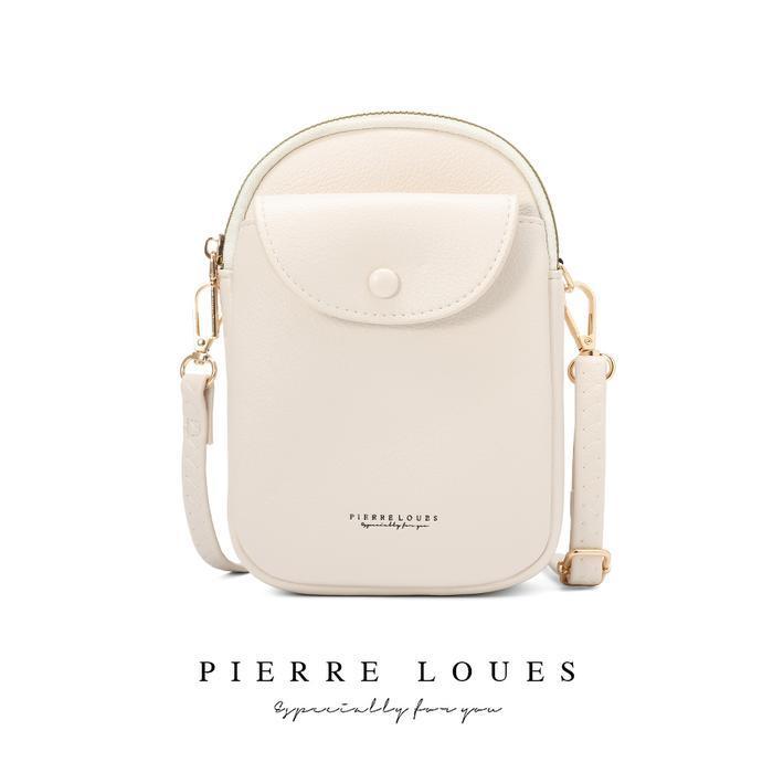 Tas Selempang Wanita Kulit PU PIERRE LOUES Ilona Bag - Black
