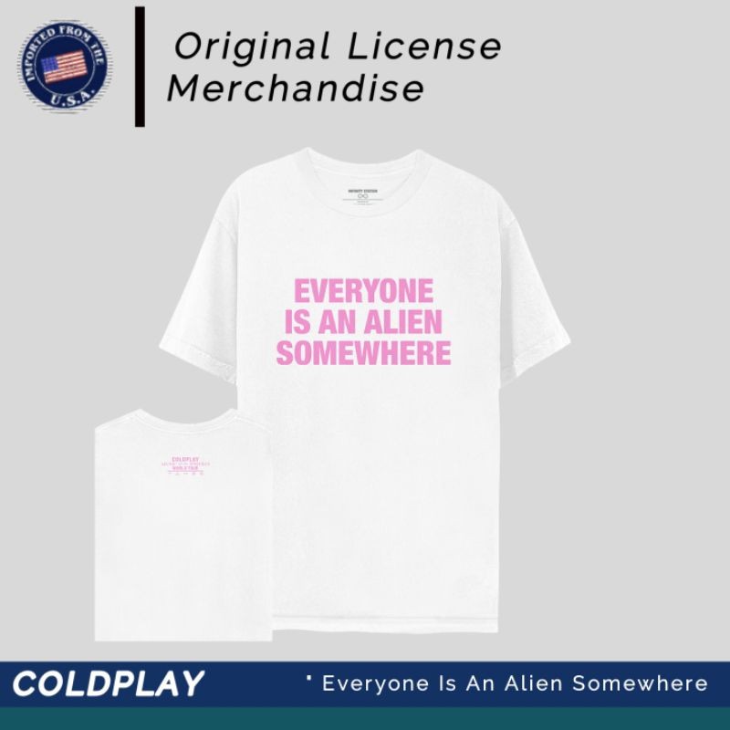 (COD) Coldplay T shirt Kaos Band Music Original Official Tag COLDPLAY ORI