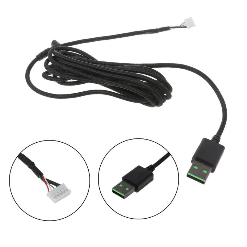 Keyboard Mouse Cable ForRazer DeathAdder Replacement Umbrella Rope Mouse Cables Soft Durable Nylon