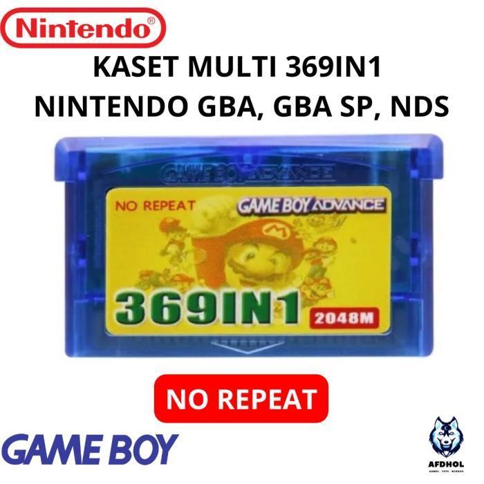 KASET MULTI 369 IN 1 FOR NINTENDO GAMEBOY ADVANCE GBA SP DS NDS LITE FAT