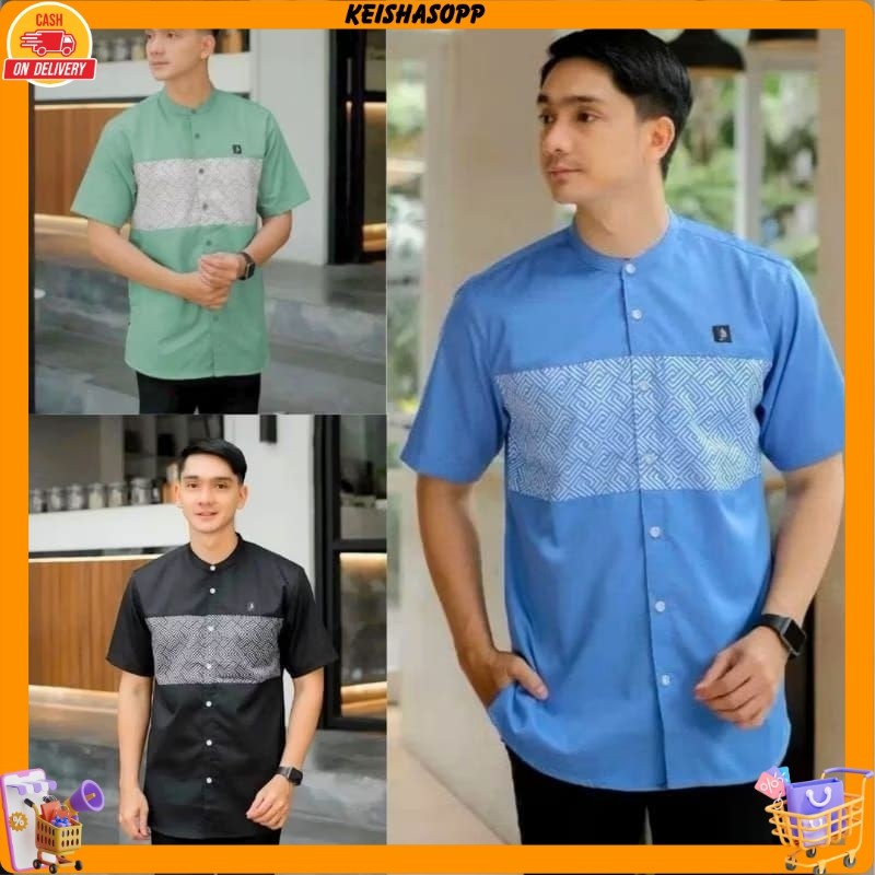 baju koko kautsar lengan pendek baju koko kausar lengan pendek koko dewasa lengan pendek baju koko p