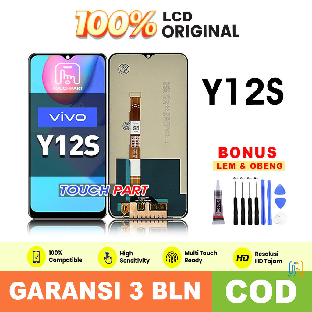 LCD VIVO Y12S FULLSET TOUCHSCREEN ORIGINAL