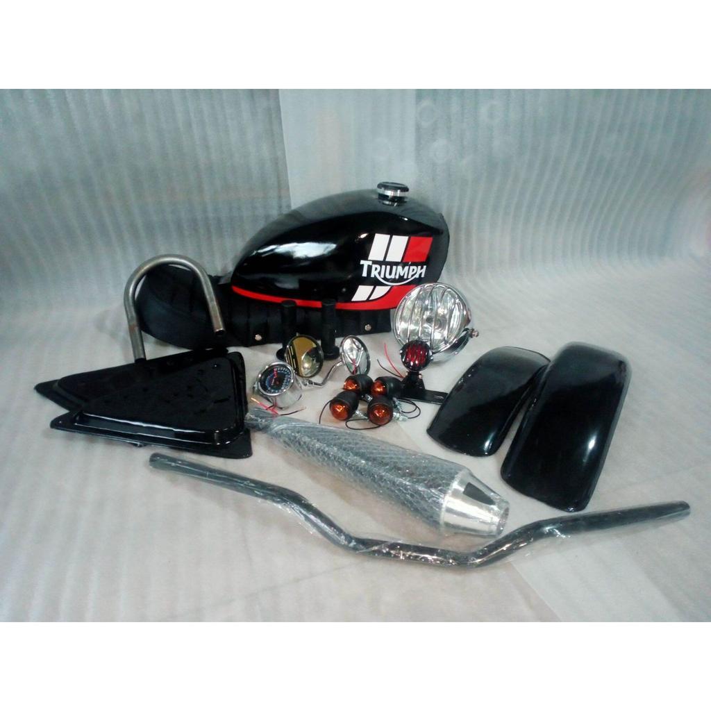 [GM] Sepaket Body Full Set JAPSTYLE Bobber Bratstyle Scrambler PNP Tiger Megapro Cb Thunder Scorpio 