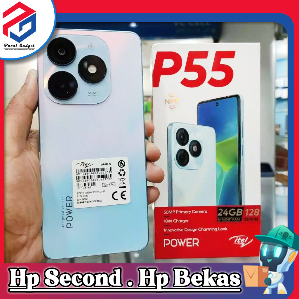 iTel P55 4G Ram 8/128GB | Ram 8/256GB Second Pusat Gadget