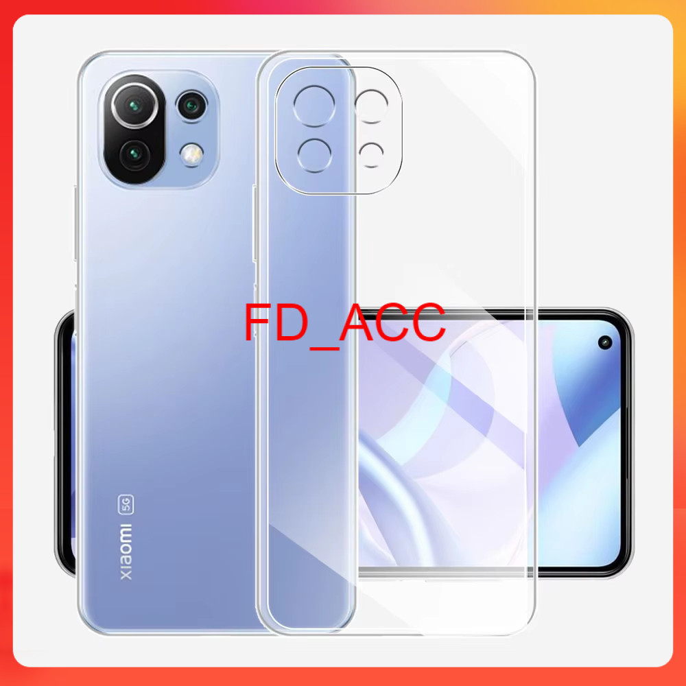 [ CASE BENING XIAOMI MI 11 LITE ] PREMIUM CLEAR CASE TRANSPARAN TPU 2.00 MM SOFT CASE BENING MI 11 L