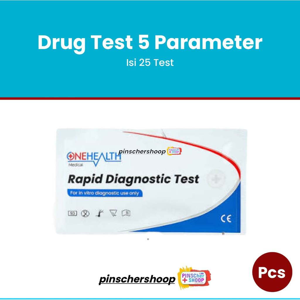Onehealth Drug Abuse Multi Test 5 Parameter Narkoba Tes / Satuan
