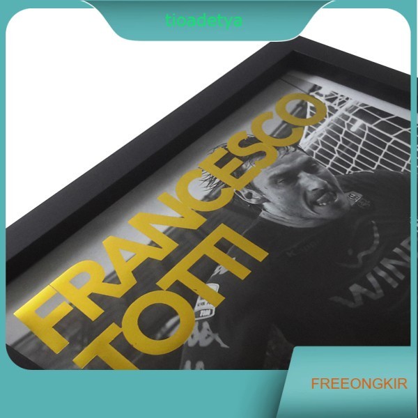 Frame Minimalis + Poster bola Roma FRANCESCO TOTTI