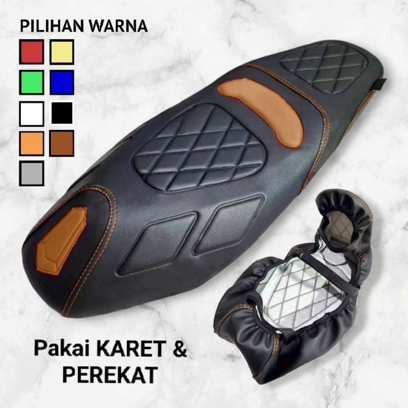 Sarung jok motor NEW EXTREM kulit jok motor beat / vario 125 / vario 150 / vario / scoopy / genio / 