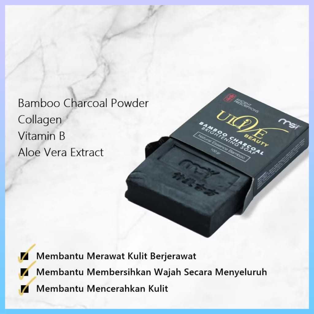 SABUN BAMBOO CHARCOAL MSI  - ULIVE BEAUTY