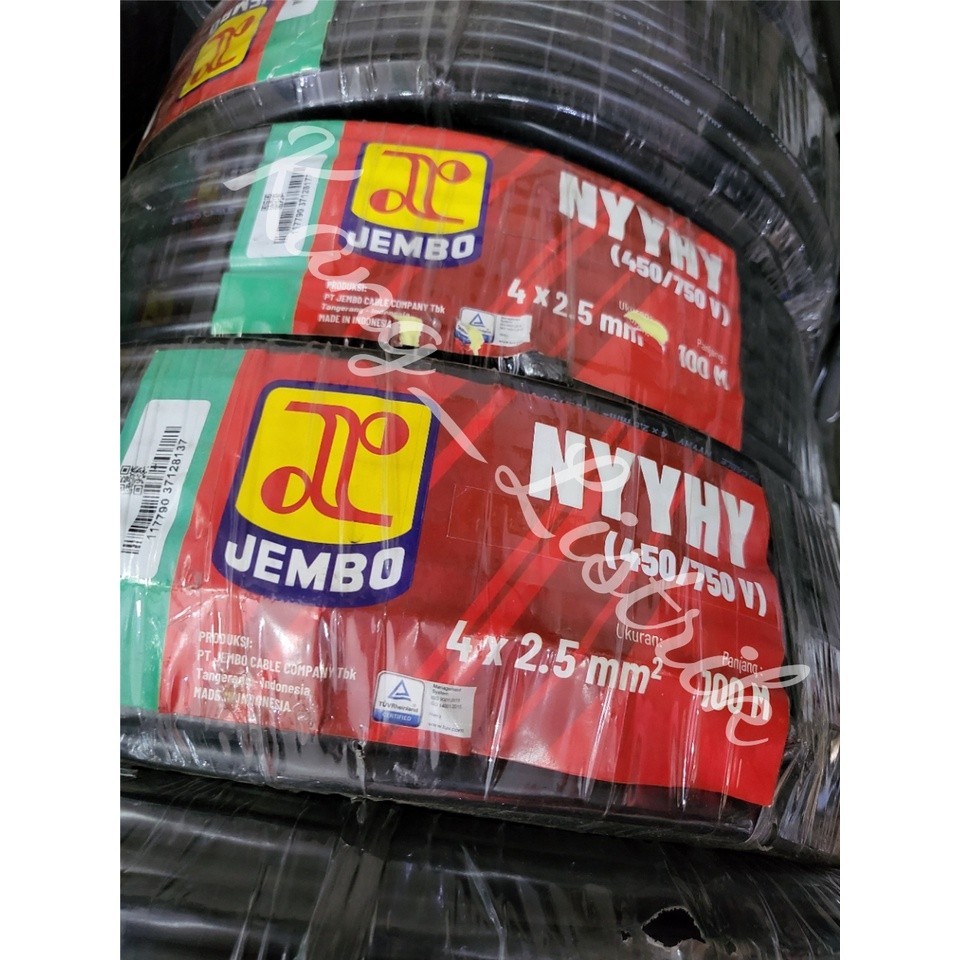 Kabel NYYHY JEMBO 4x2.5 Per Meter / Kabel Serabut JEMBO 4x2,5 Per Meter