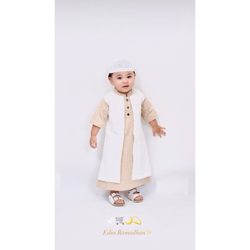 SALE_ KOKO JUBAH MEWAH SNI LINEN BUKAN KAOS NOAH KOKO BAYI MUSLIM baju anak setelan bayi muslim cowo