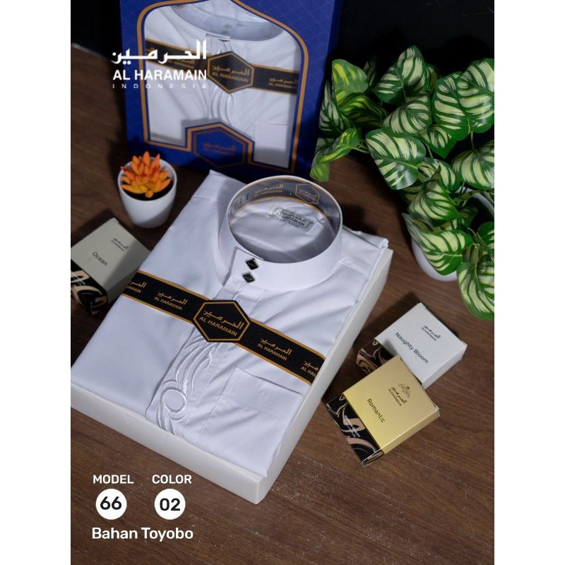 JUBAH AL HARAMAIN BORDIR PREMIUM BAHAN TOYOBO