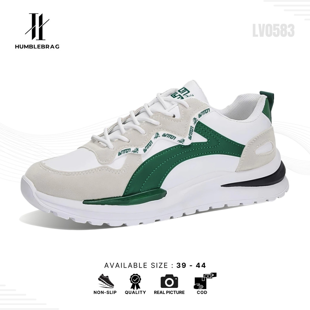 [JUAL RUGI] HMBRG Haechan Sepatu Sneakers Pria Original Sepatu Casual Olahraga Cowok Sport Running L