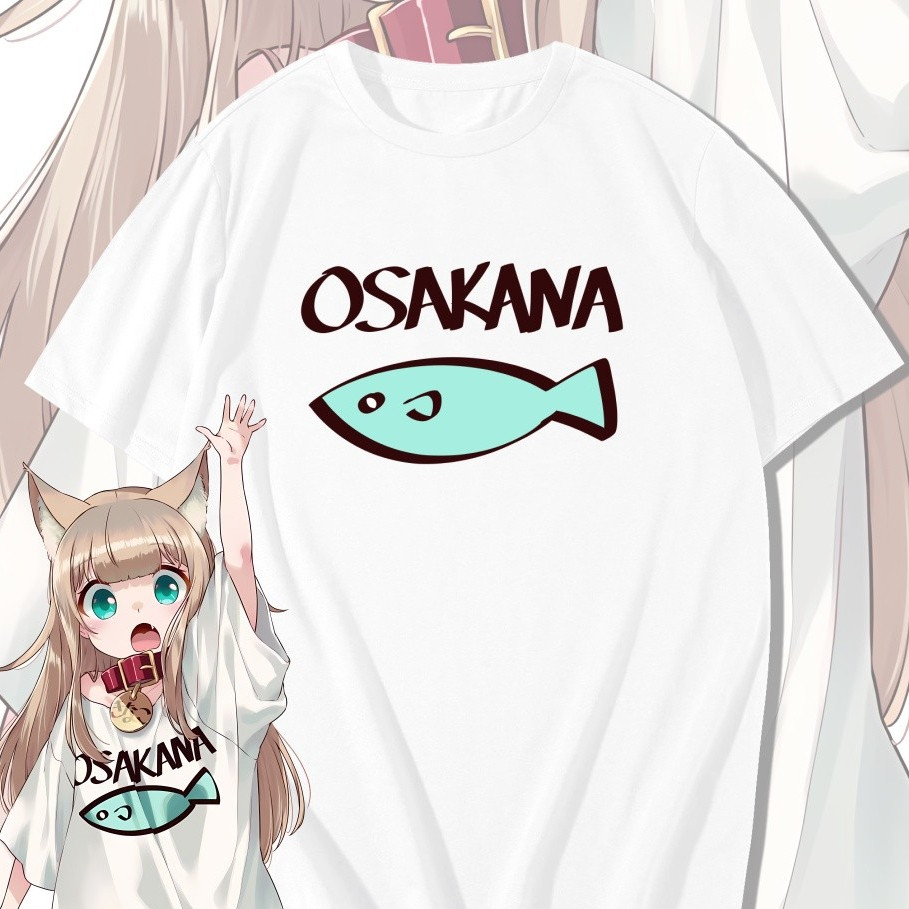 KAOS OSAKANA NEKO - KAOS DISTRO PRIA & WANITA KAOS ANIME & GAME OSAKANA NEKO COSPLAY KINAKO CHAN