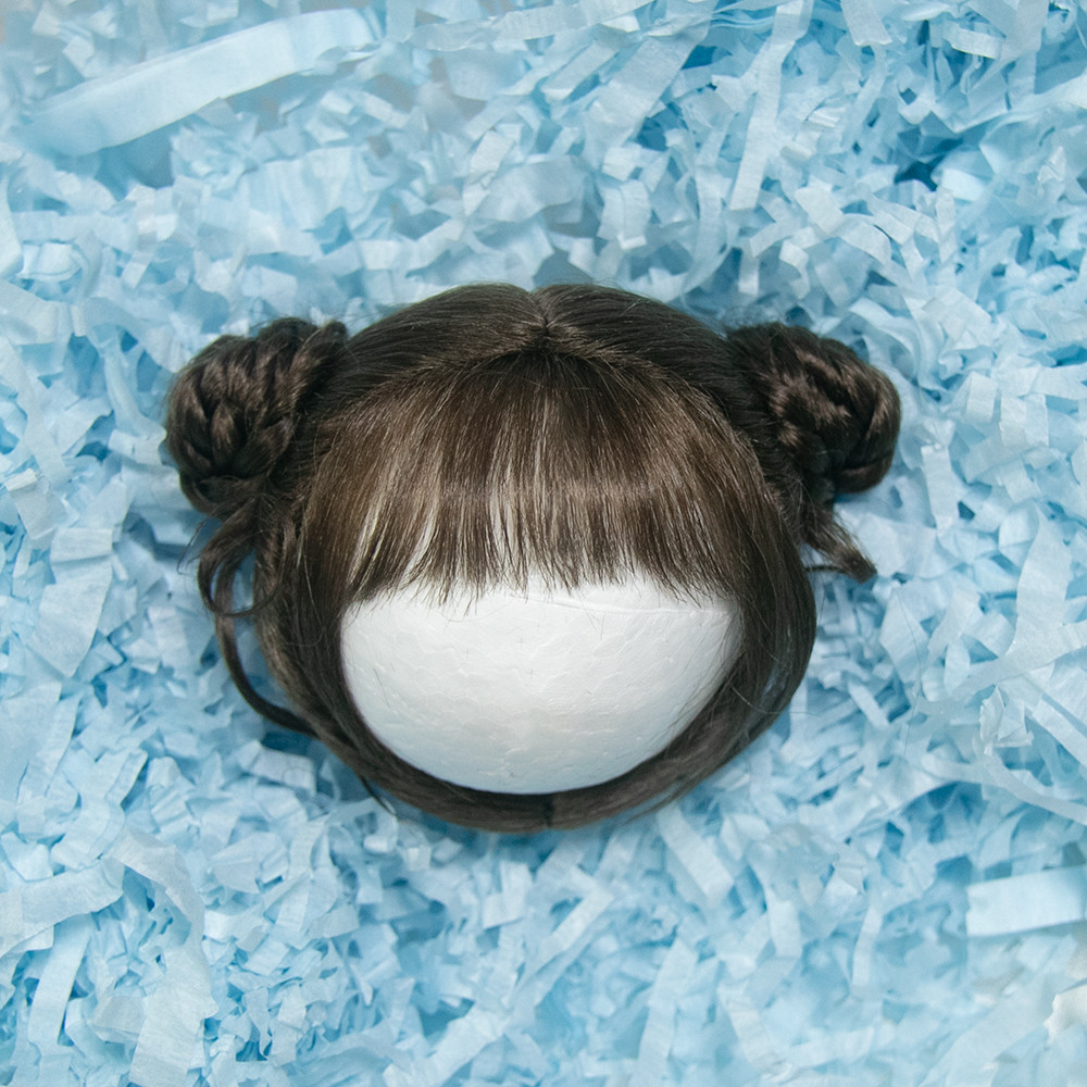30cm Doll Wig Bangs Ponytail Curly Soft Mohair Wig Suitable for1/6BJD Doll Wig Toy Accessories 6-7 I