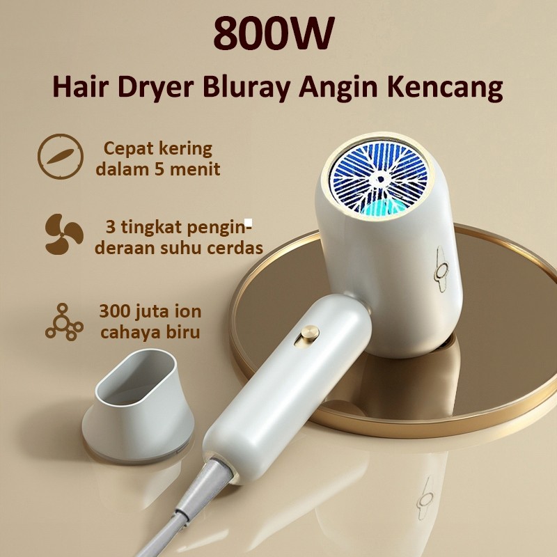 2025 KYB Hair Dryer - Negative Ion, Portable, Low Watt, Hair Protection, Quick Drying