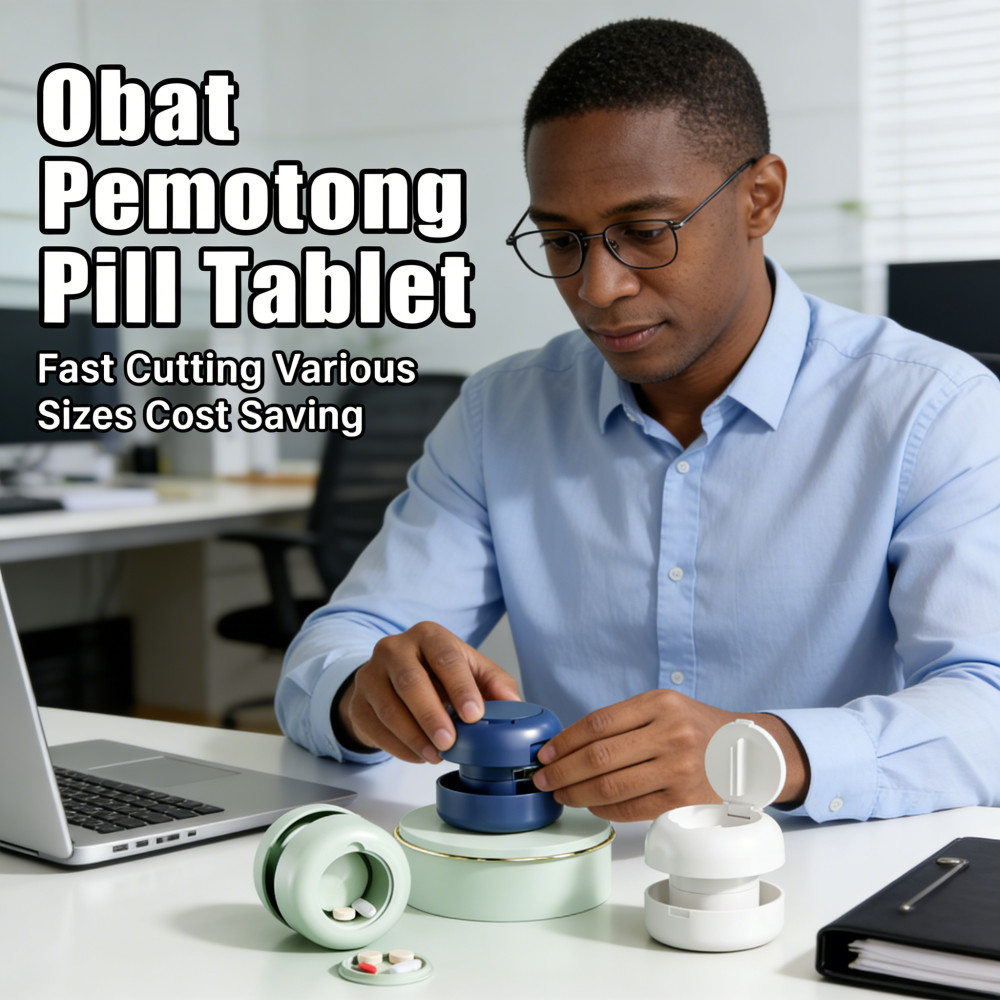 Pemecah Obat Pill Alat Pemotong Produk Pemotong Obat-obatan Alat Pemecah Obat