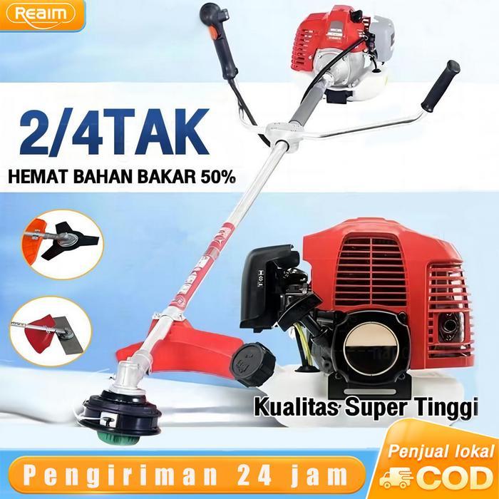 Fullset REAIM MESIN POTONG RUMPUT GENDONG 4 TAK 10000R/MIN 2 TAK BRUSH CUTTER 4 STROKE KUALITAS TERB