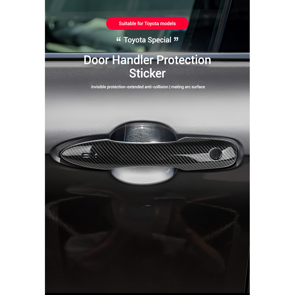 Penutup Gagang Pintu Mobil Untuk Toyota Camry Corolla LEVIN COROLLA CROSS Tidak Perlu Perekat, Penut