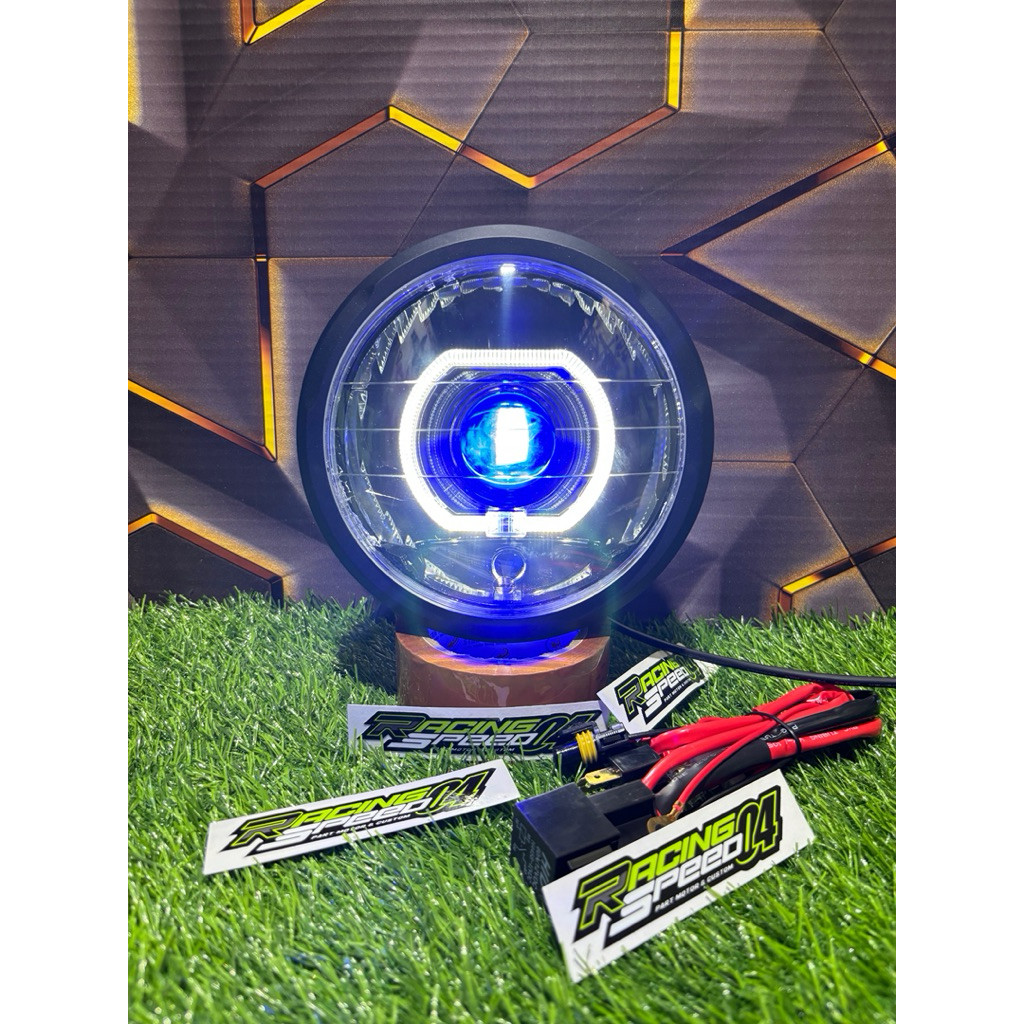 Reflektor Lampu Depan Biled Uk 4.5 Inch CB 150 Verza 2018 2019 2020 Full Set lampu biled motor