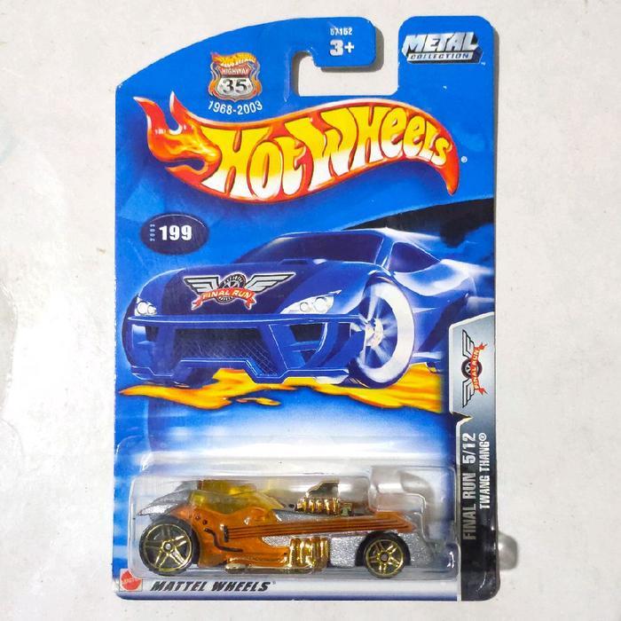 Mainan Hot Twang Thang silver orange 2003 Final Run rare