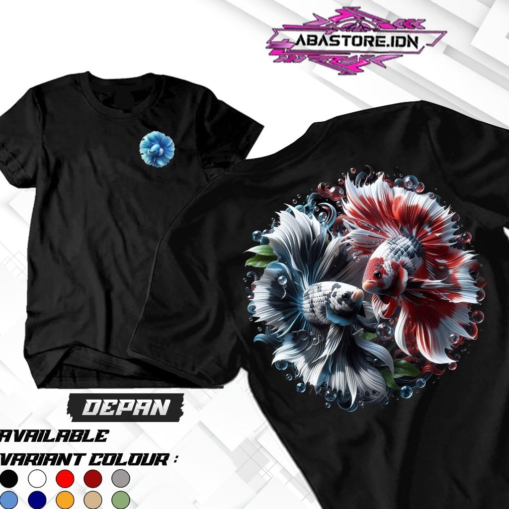 KAOS IKAN HIAS CUPANG-KAOS NEW FASHION-KAOS KEREN DARI ABASTORE.IDN