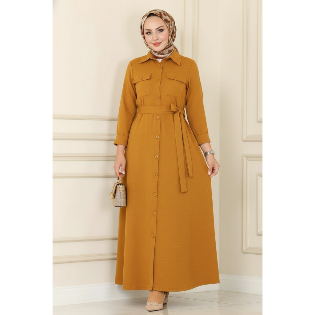 AFC Dress sabila baju trend masakini model terlaris gamis pesta mewah buat lebaran