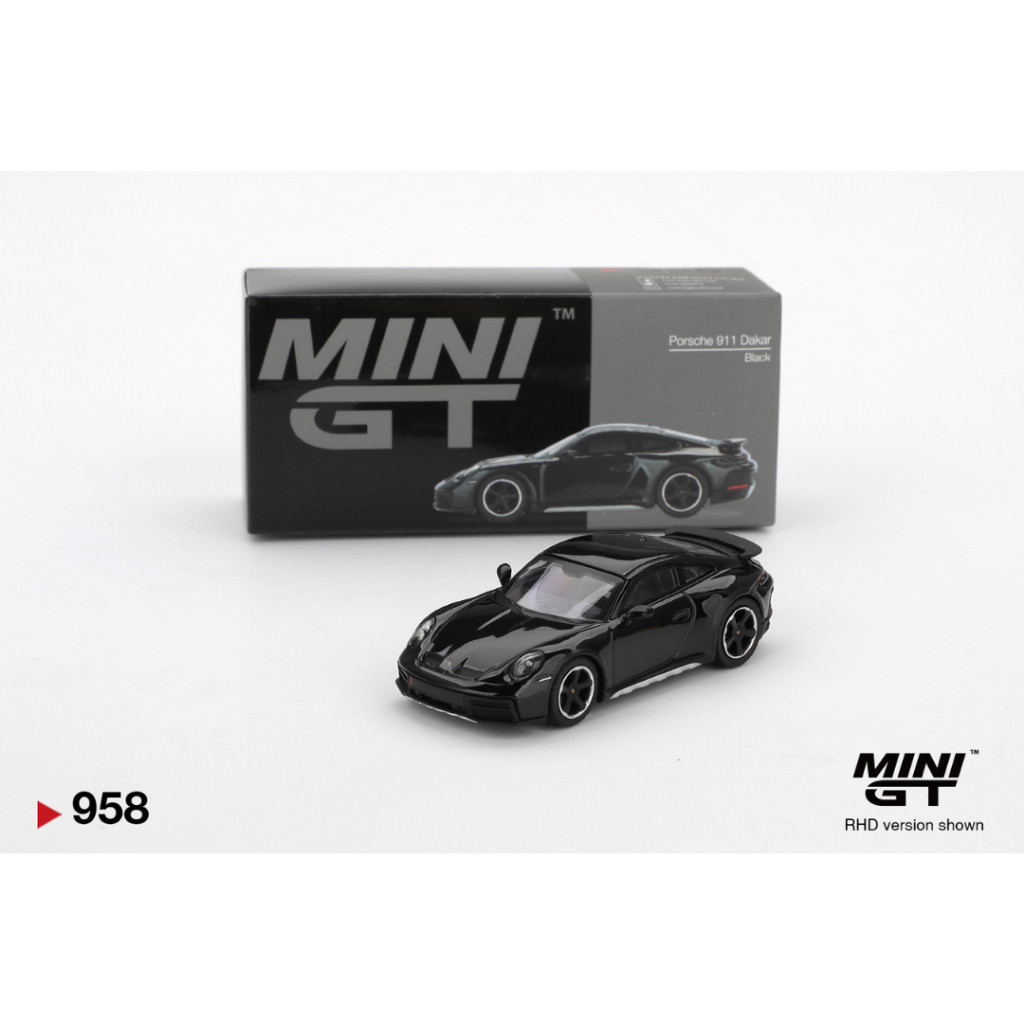 Mini GT Porsche 911 Dakar Black 958 1/64 Diecast