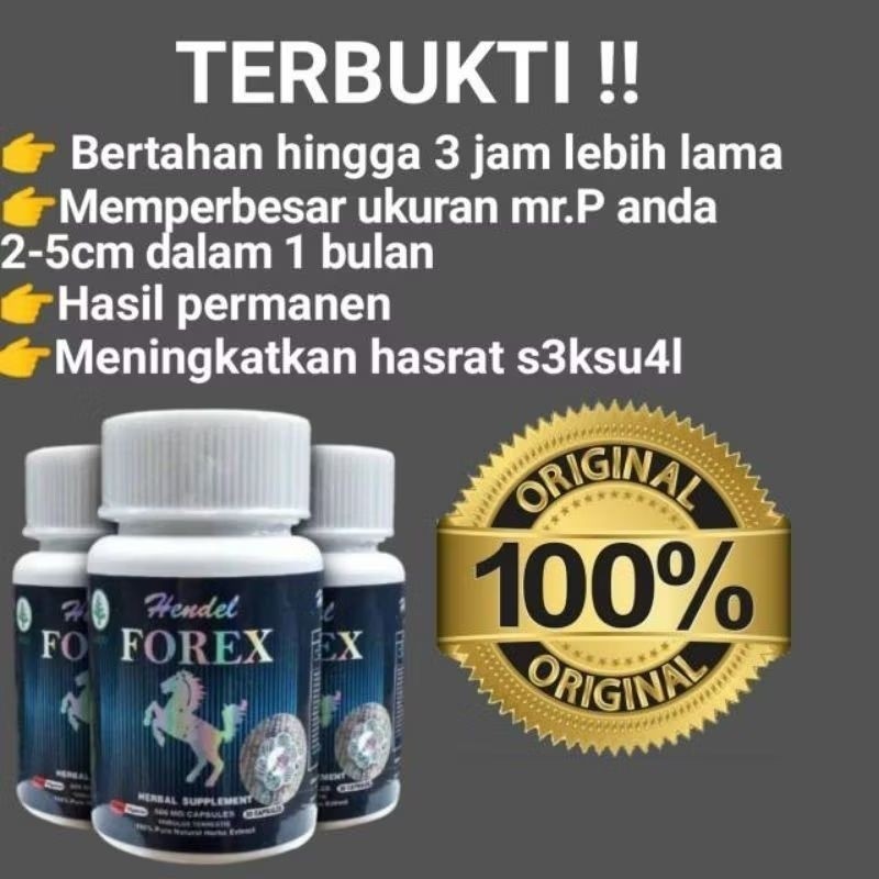 HENDEL forex usa asli original murah penambah stamina tahan lama terbaik (PRODUK ORIGINAL) (Produk O