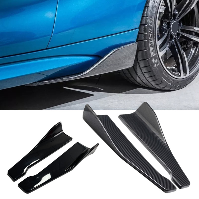 Universal Car Side Skirt Bumper Spoiler Splitter Protector For Rear ffuser Universal Renault Megane 