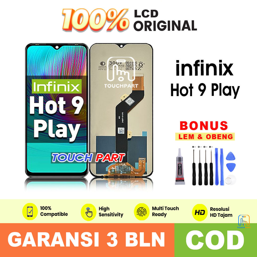 LCD Infinix HOT 9 PLAY Original Fullset ori COD