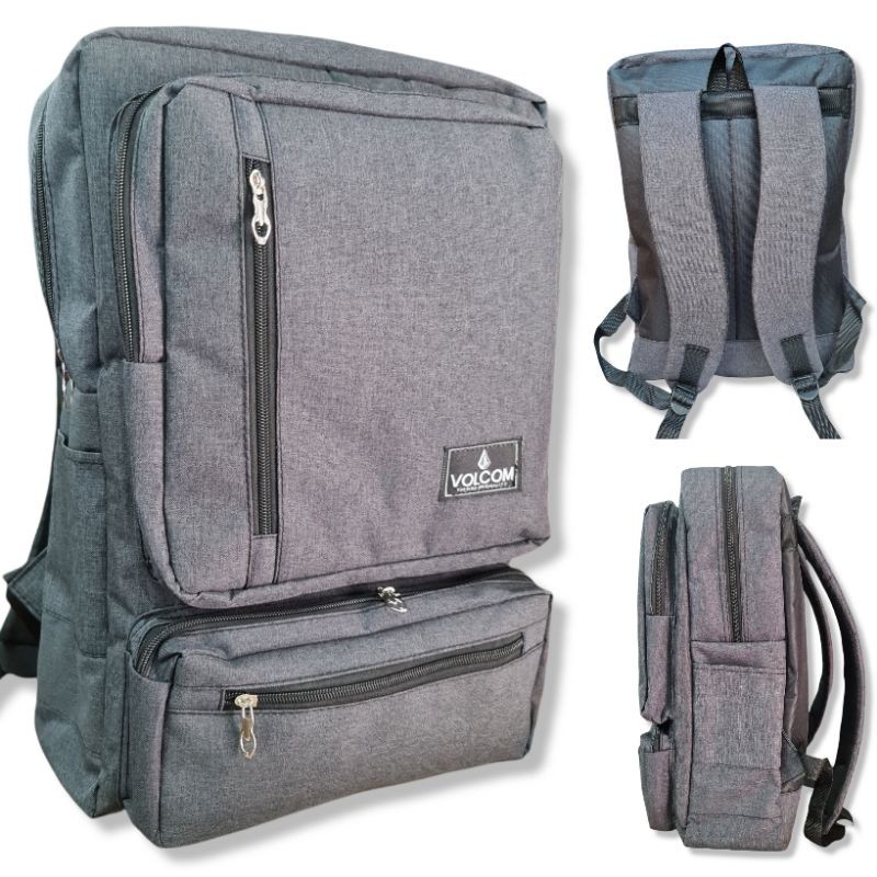 Tas Seminar Ransel Laptop Pria Wanita Backpack - Volcom - Original 100%