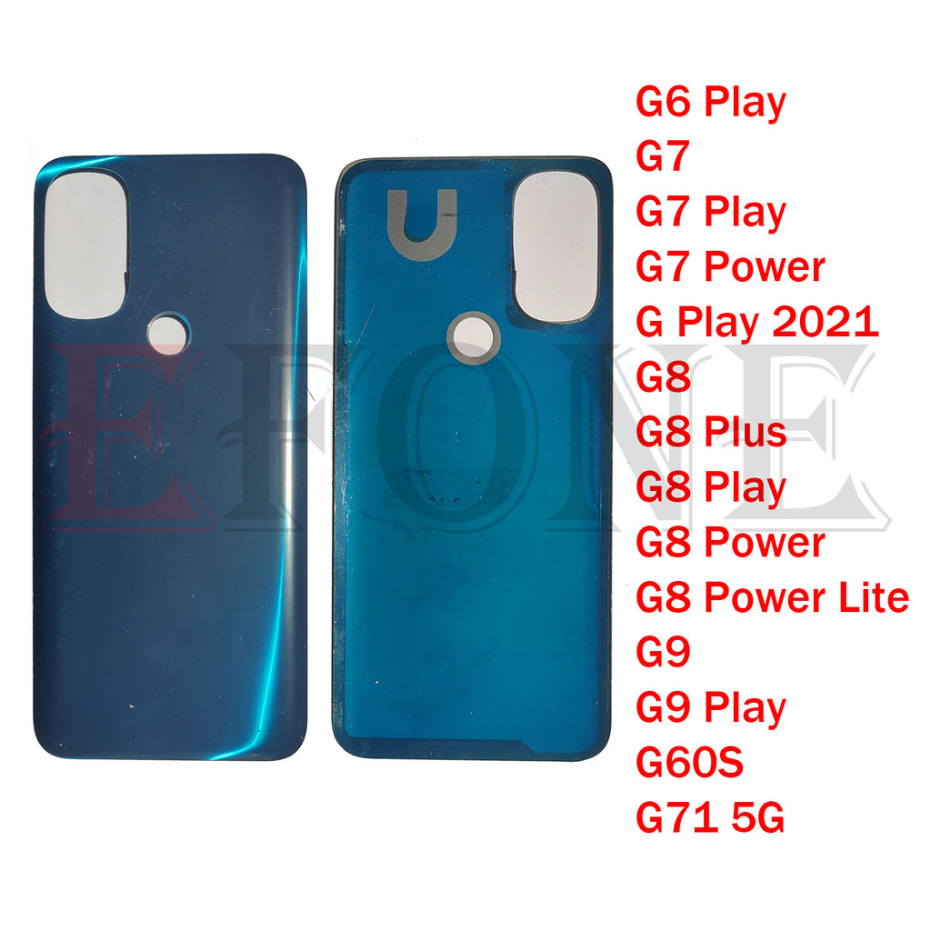 For Motorola Moto G6 G7 G8 G9 G60S G71 Plus Power Lite G Play 2021 5G Back Battery Cover Door Panel 