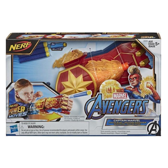 NERF Power Moves Marvel Avengers Captain Marvel Photon Blast
