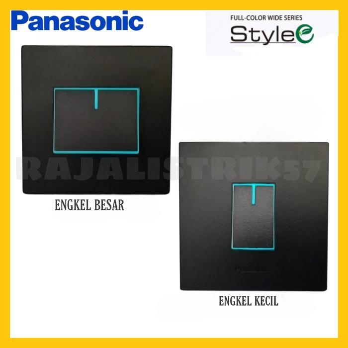 Saklar Engkel Tunggal Panasonic Hitam StyleE  saklar Hotel Panasonic - Engkel H Besar
