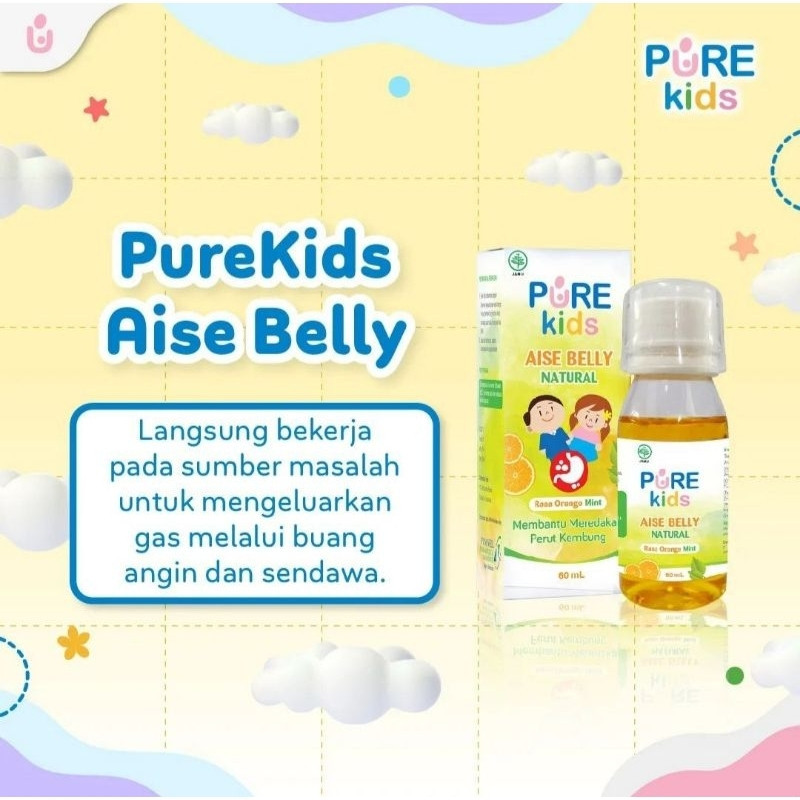 [NIXEL] Pure Kids Aise Belly Natural - Obat kembung kolik bayi