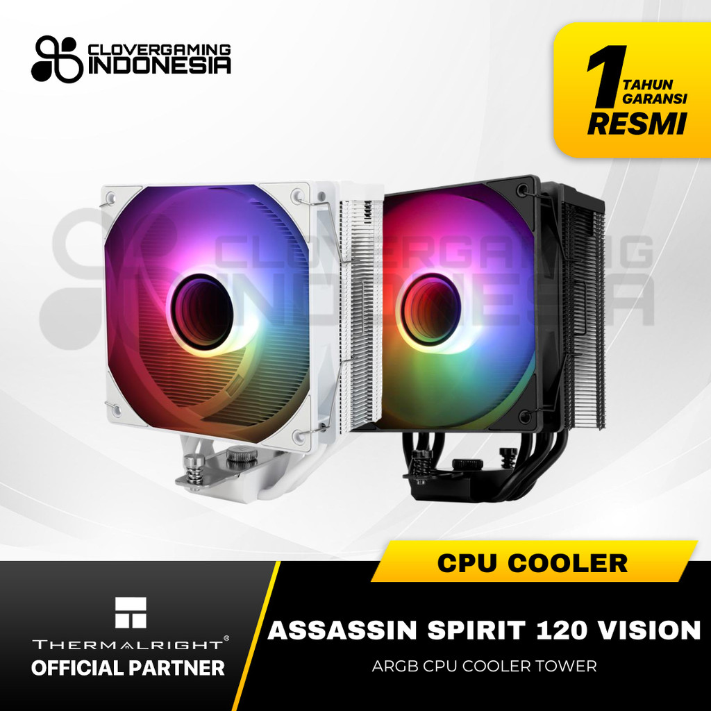 Thermalright Assassin Spirit 120 Vision ARGB Fan CPU Tower Air Cooler 4 Heatpipe Cooling