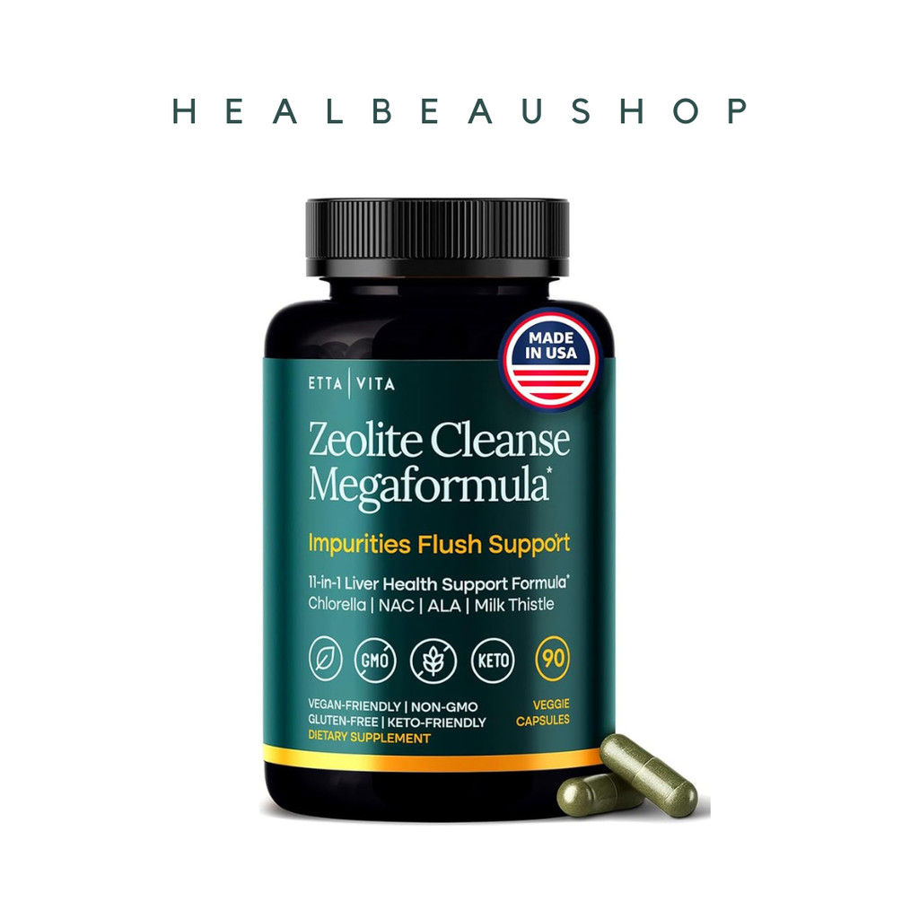 Etta Vita Zeolite Cleanse Megaformula 90Vcaps Suplemen Detox Hati