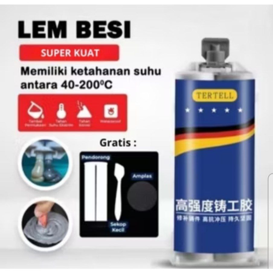 Lem Besi Lem super kuat/Lem AB SUper Kuat / Lem Perekat Besi BEST QUALITY | IFN