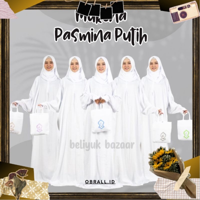 Mukena mukenah Premium Hadramaut Terusan Lajuran Bali Terompah Polosan Warna Mukenah Dewasa Wanita C
