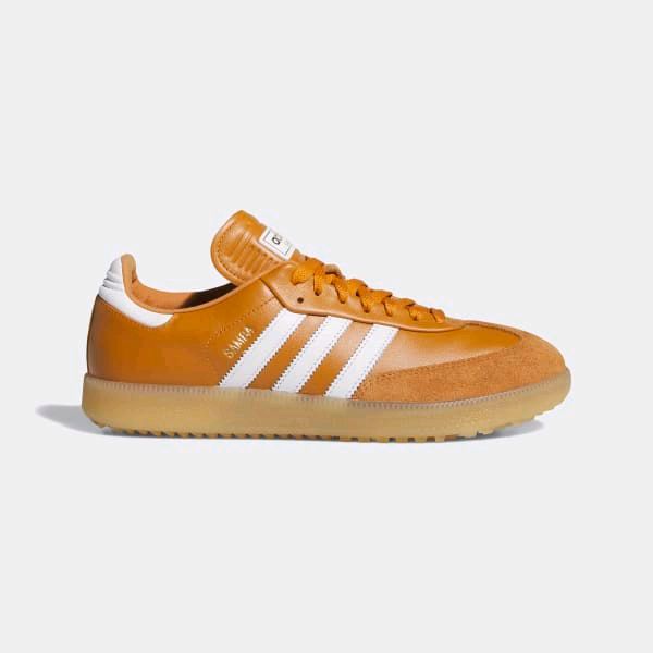 Sepatu Golf Pria Adidas Samba Rustic orange(JR4466)