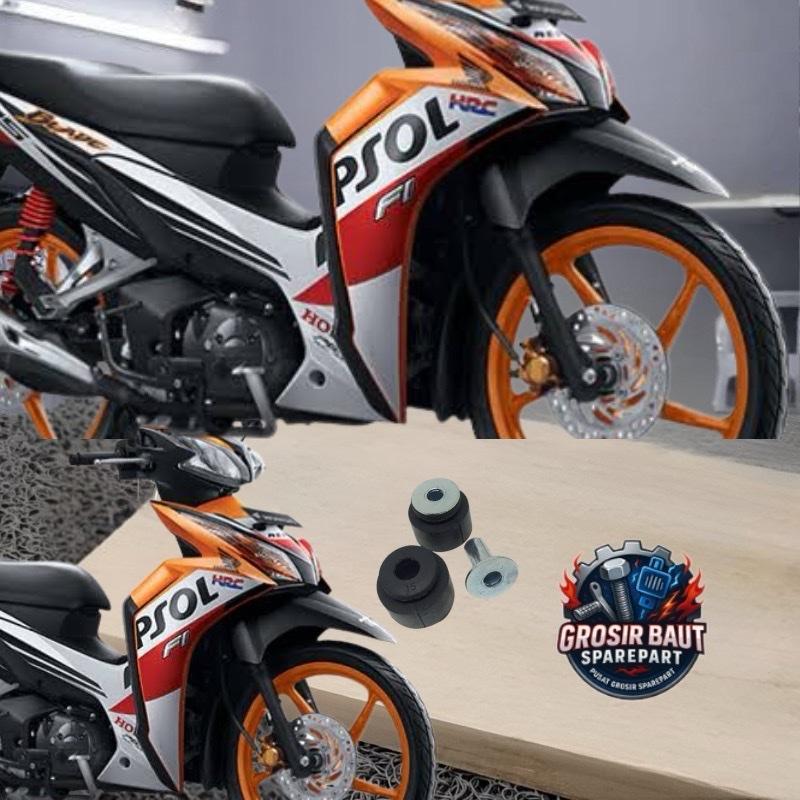 Honda Blade Motor Rubber Box Luggage Karet Box Bagasi 2pcs untuk Honda Blade Sparepart Berkualitas