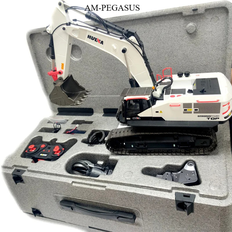 Mainan Ascavator Remot Control RC HUINA 1594 22 channel 1:14 rc excavator metal alloy bucket alloy t