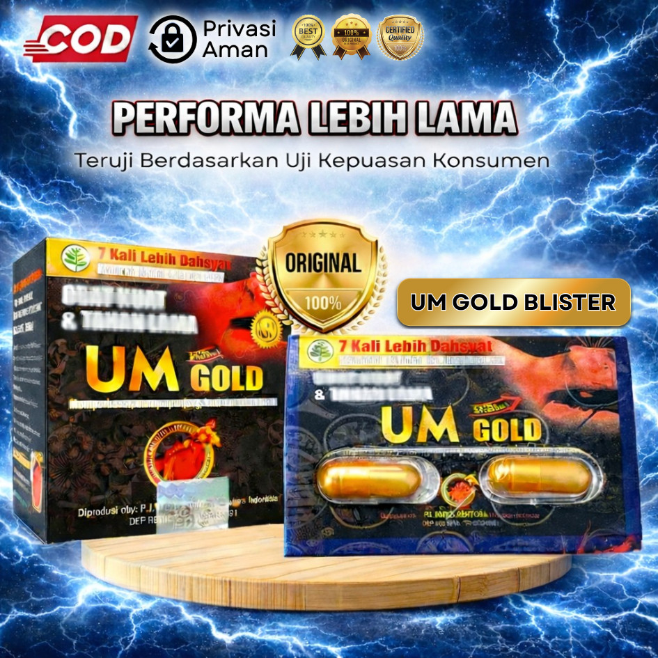 UM GOLD KAPSUL | UM 100% Original | UM Gold Blister | UM Gold Original 100% Kapsul Membantu Kesehata